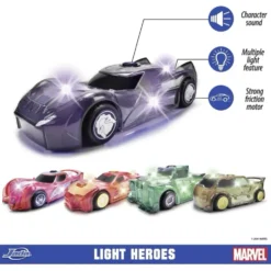 Light Hero Black Panther - Ljud och Ljus - Jada - 15 cm