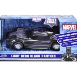 Light Hero Black Panther - Ljud och Ljus - Jada - 15 cm
