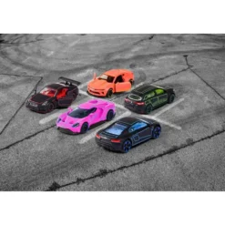 Light Racer Giftpack - 5-pack med leksaksbilar - Majorette