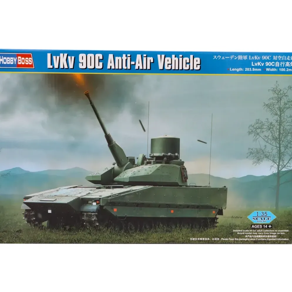 LvKv 90C Anti-Air Vehicle - Luftvärnskanonvagn 90 - 84508 - Hobby Boss - 1:35