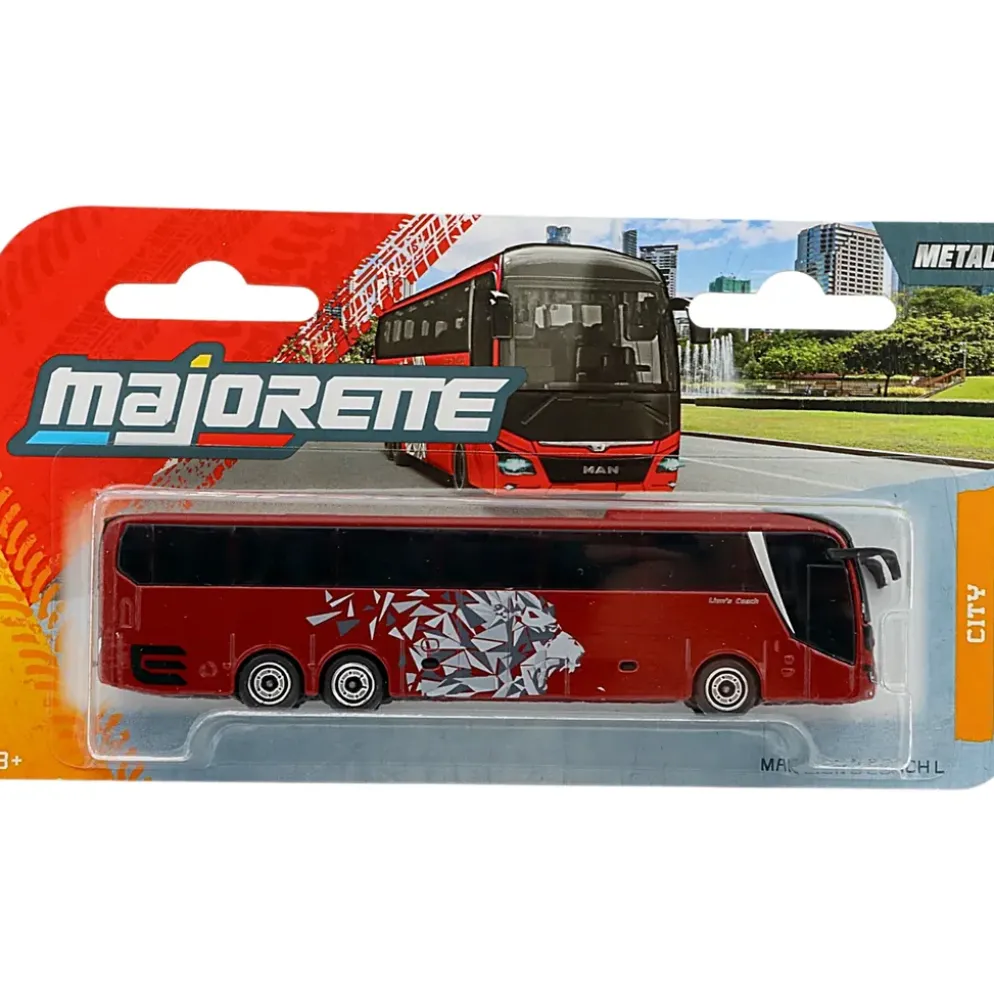 MAN City Lion's Coach L - Vinröd - Buss - Majorette