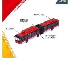 MAN Lion's City G - Röd - Buss - Majorette - 18 cm