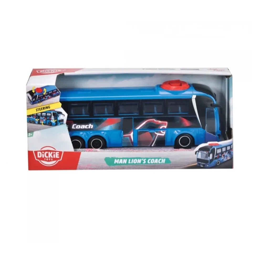 MAN Lion's Coach Buss - Blå - Dickie Toys - 25 cm