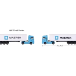 MAN TGX + 40 ft Container - MAERSK - Logistic - Majorette