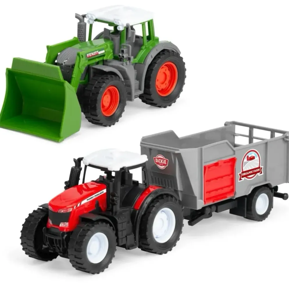 Massey Ferguson + Fendt + Vagn - Farm Set - Dickie Toys