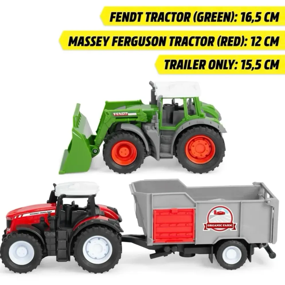 Massey Ferguson + Fendt + Vagn - Farm Set - Dickie Toys