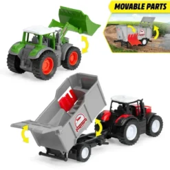 Massey Ferguson + Fendt + Vagn - Farm Set - Dickie Toys