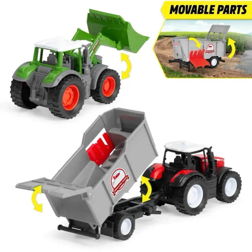 Massey Ferguson + Fendt + Vagn - Farm Set - Dickie Toys
