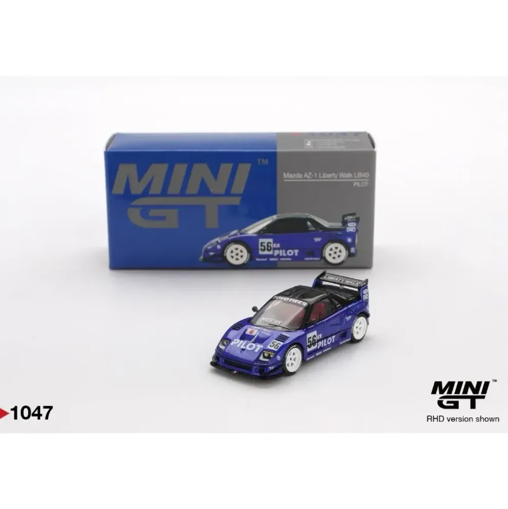 Mazda AZ-1 Liberty Walk LB40 - PILOT - 1047 - Mini GT - 1:64