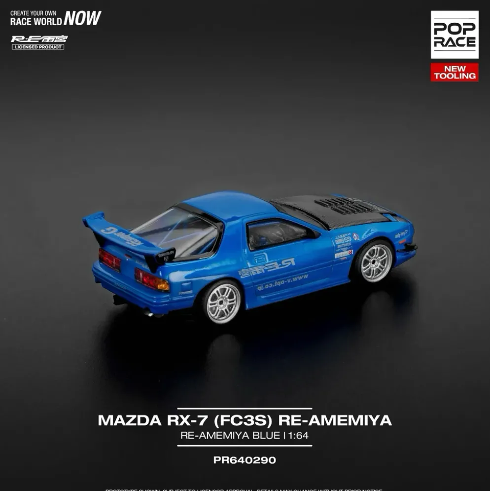 Mazda RX-7 (FC3S) RE Amemiya - Blå - 290 - Pop Race - 1:64