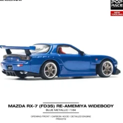 Mazda RX-7 (FD3S) RE-Amemiya Widebody Blå - Pop Race - 1:64