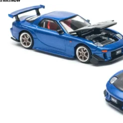 Mazda RX-7 (FD3S) RE-Amemiya Widebody Blå - Pop Race - 1:64