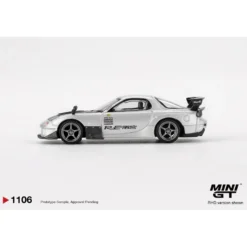 Mazda RX-7 RE-Amemiya Silver Metallic - Silver - 1106 - Mini GT - 1:64