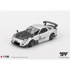 Mazda RX-7 RE-Amemiya Silver Metallic - Silver - 1106 - Mini GT - 1:64
