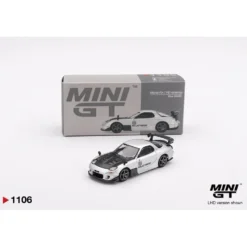 Mazda RX-7 RE-Amemiya Silver Metallic - Silver - 1106 - Mini GT - 1:64