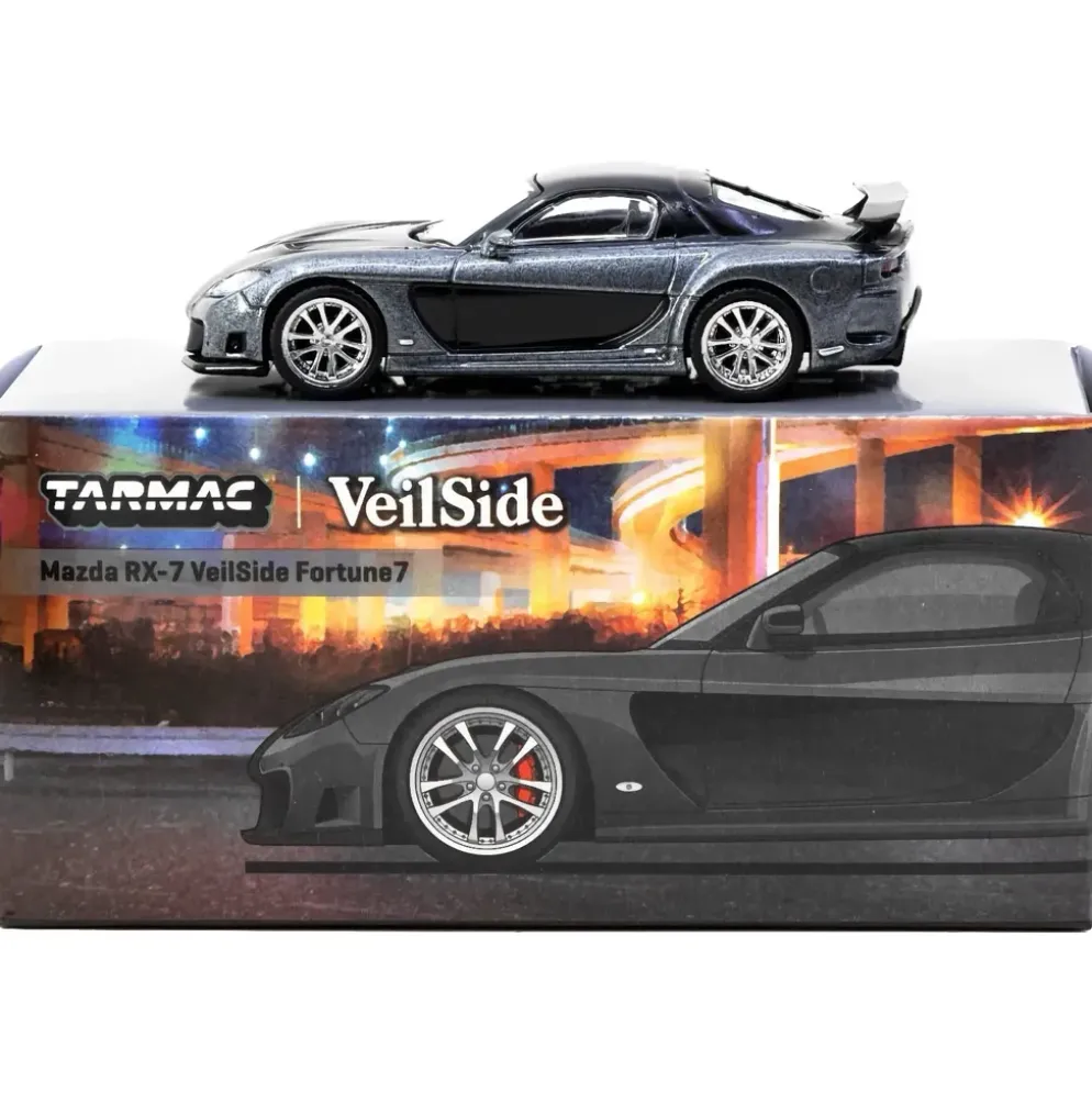 Mazda RX-7 VeilSide Fortune7 - Grå - Tarmac Works - 1:64