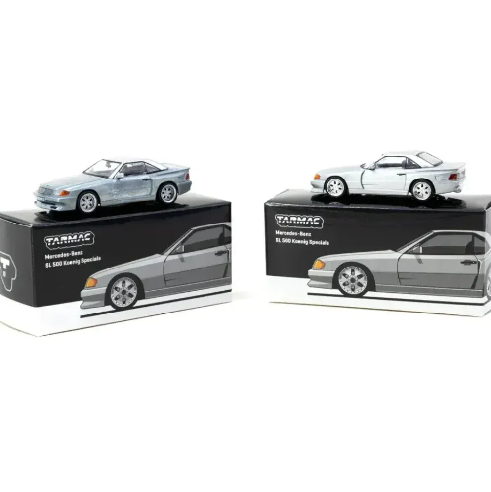 MB SL 500 Koenig Specials - Silver - Tarmac - 1:64