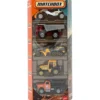 MBX Construction - 5-pack byggfordon - Matchbox