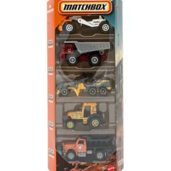MBX Construction - 5-pack byggfordon - Matchbox