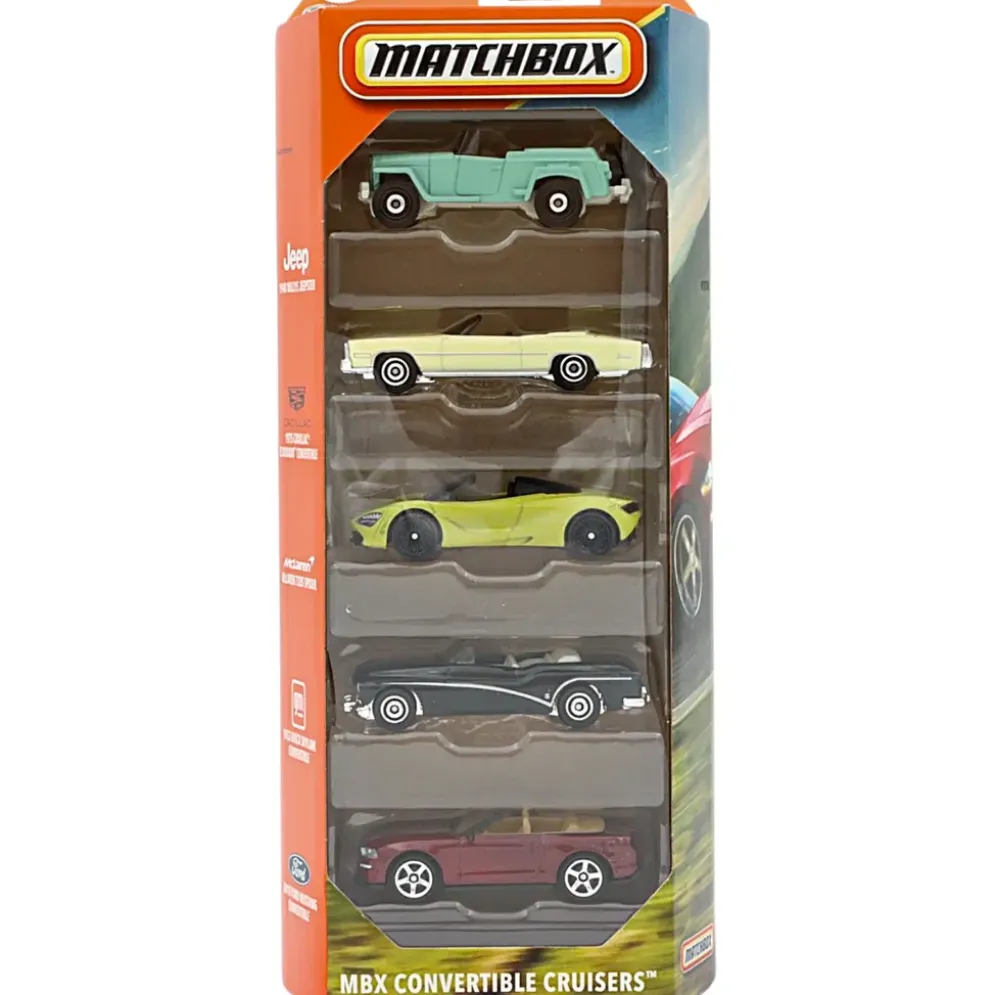 MBX Convertible Cruisers - 5-pack med cabrioleter - Matchbox