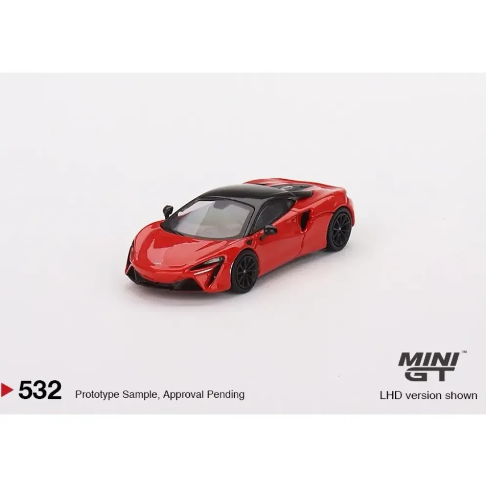 McLaren Artura - Röd - 532 - RHD - Mini GT - 1:64