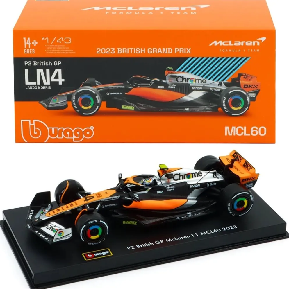 McLaren - MCL60 - British GP - Lando Norris - Bburago - 1:43