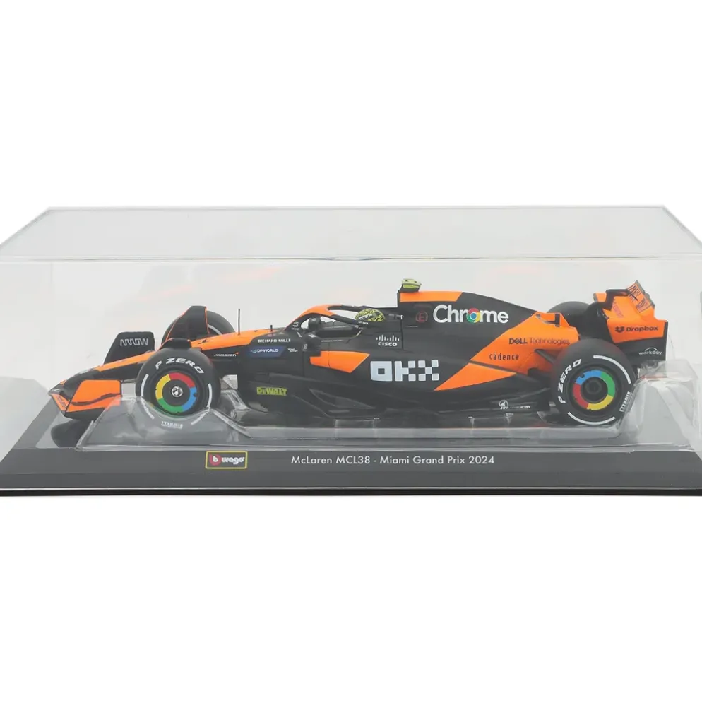 McLaren MCL38 - Lando Norris - Miami GP - Bburago - 1:24