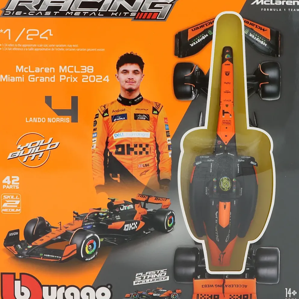 McLaren MCL38 - Lando Norris - Miami GP - Byggsats - 1:24