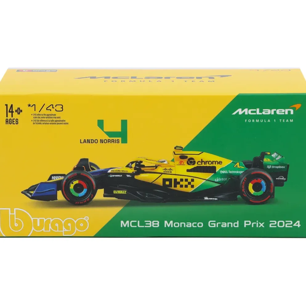 McLaren MCL38 - 2024 Monaco GP - Norris - Bburago - 1:43