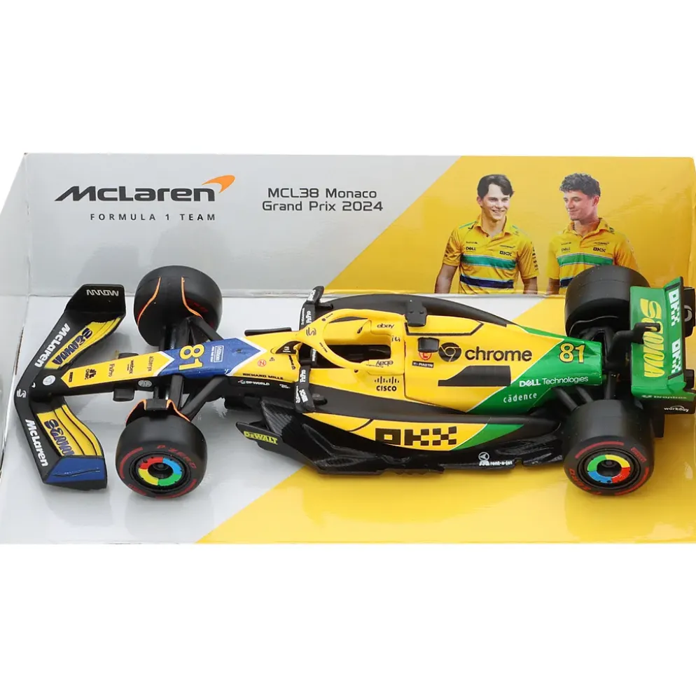 McLaren MCL38 - 2024 Monaco GP - Piastri - Bburago - 1:43