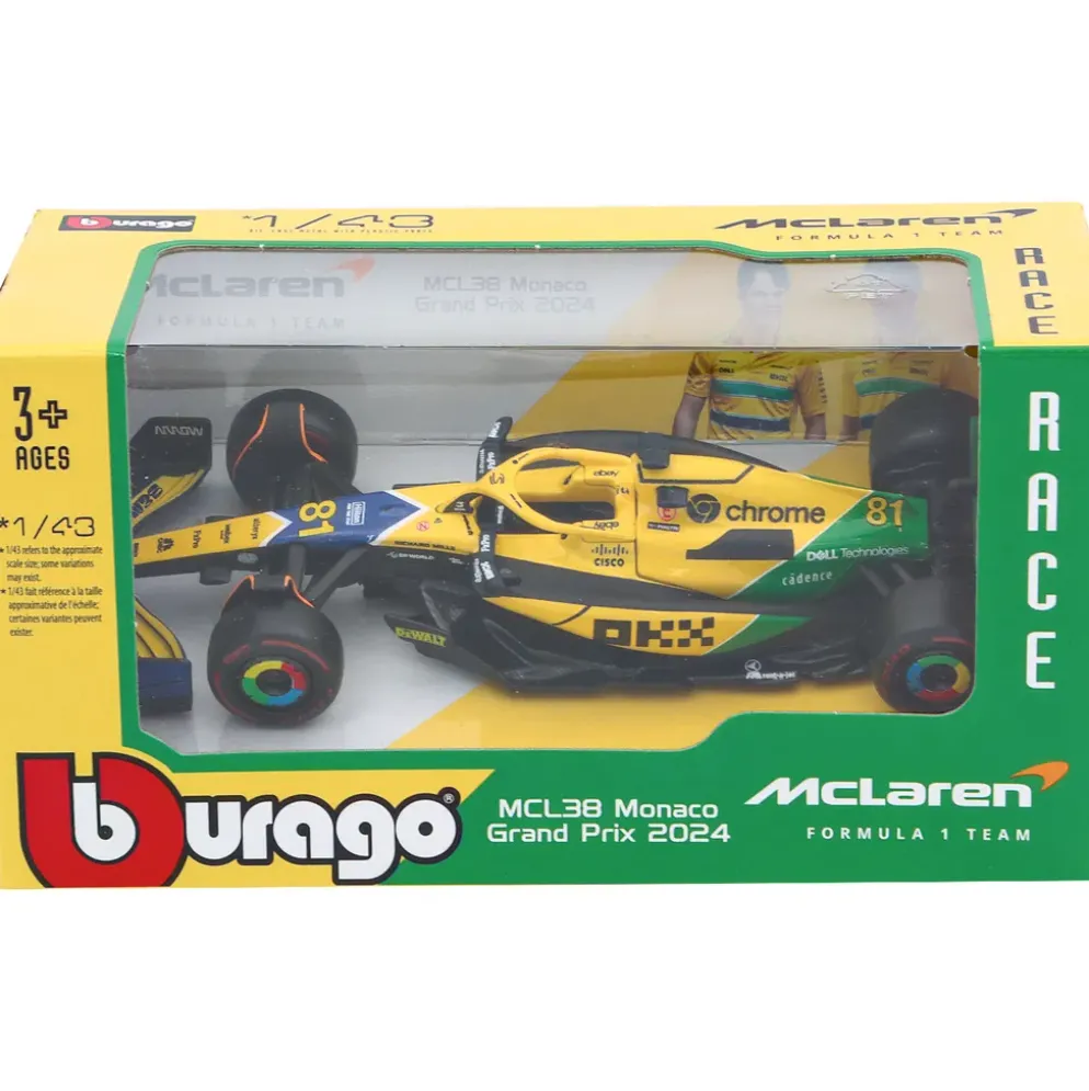 McLaren MCL38 - 2024 Monaco GP - Piastri - Bburago - 1:43