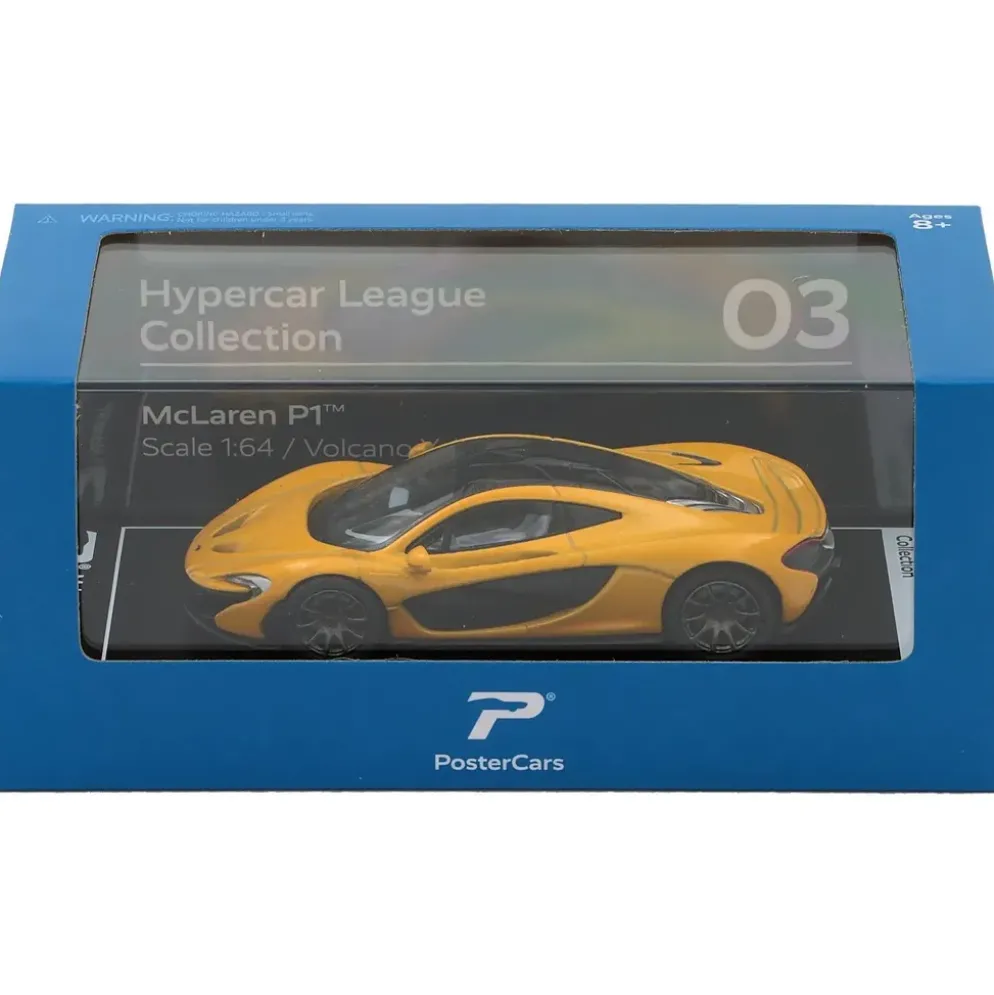 McLaren P1 - Gul - PosterCars - 1:64
