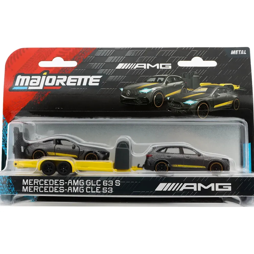 Mercedes-AMG GLC 63 S och Mercedes-AMG CLE 53 - Mercedes-AMG Deluxe Trailer - Majorette