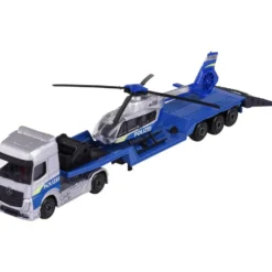 Mercedes-Benz Actros + Helikopter - Transporter - Majorette