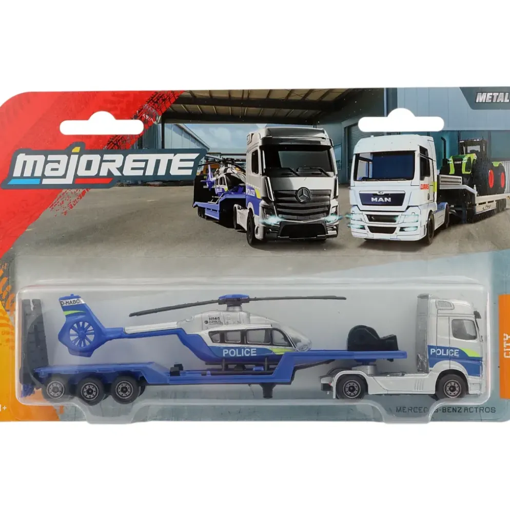Mercedes-Benz Actros + Helikopter - Transporter - Majorette