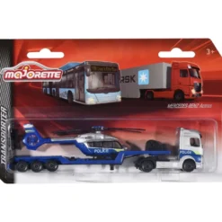 Mercedes-Benz Actros + Helikopter - Transporter - Majorette