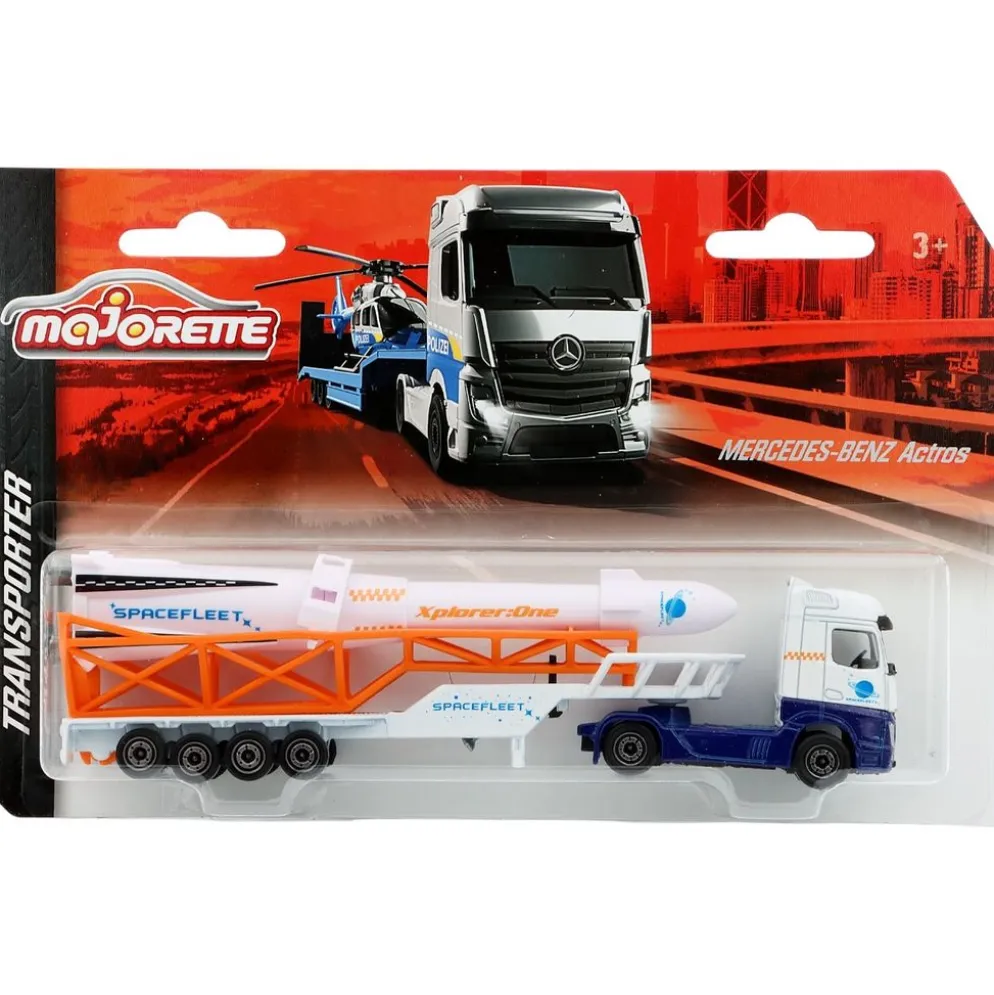 Mercedes-Benz Actros - Rymdraket - Transporter - Majorette