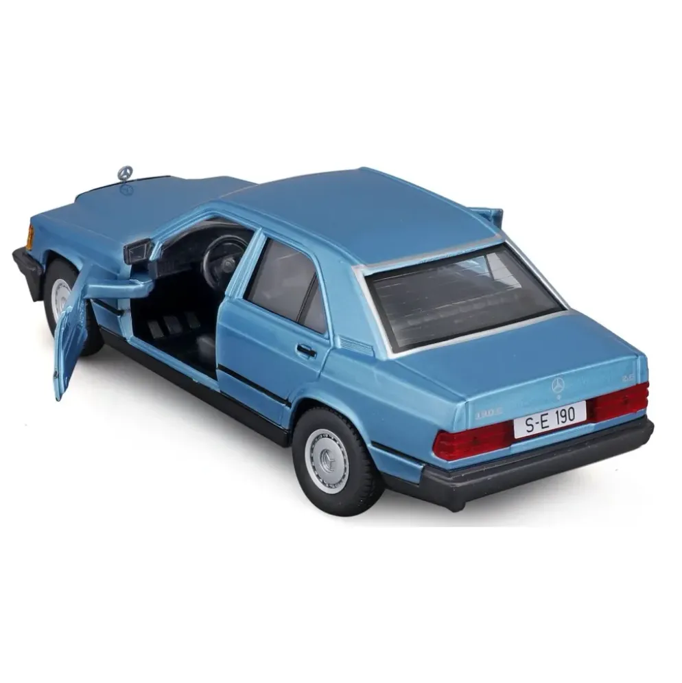 Mercedes-Benz 190 E 2.6 - W201 - Blå - Bburago - 1:24