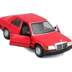 Mercedes-Benz 190 E 2.6 - W201 - Röd - Bburago - 1:24