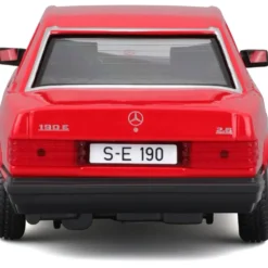 Mercedes-Benz 190 E 2.6 - W201 - Röd - Bburago - 1:24