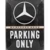 Mercedes-Benz - Parking Only - Plåtskylt - 30x40 cm