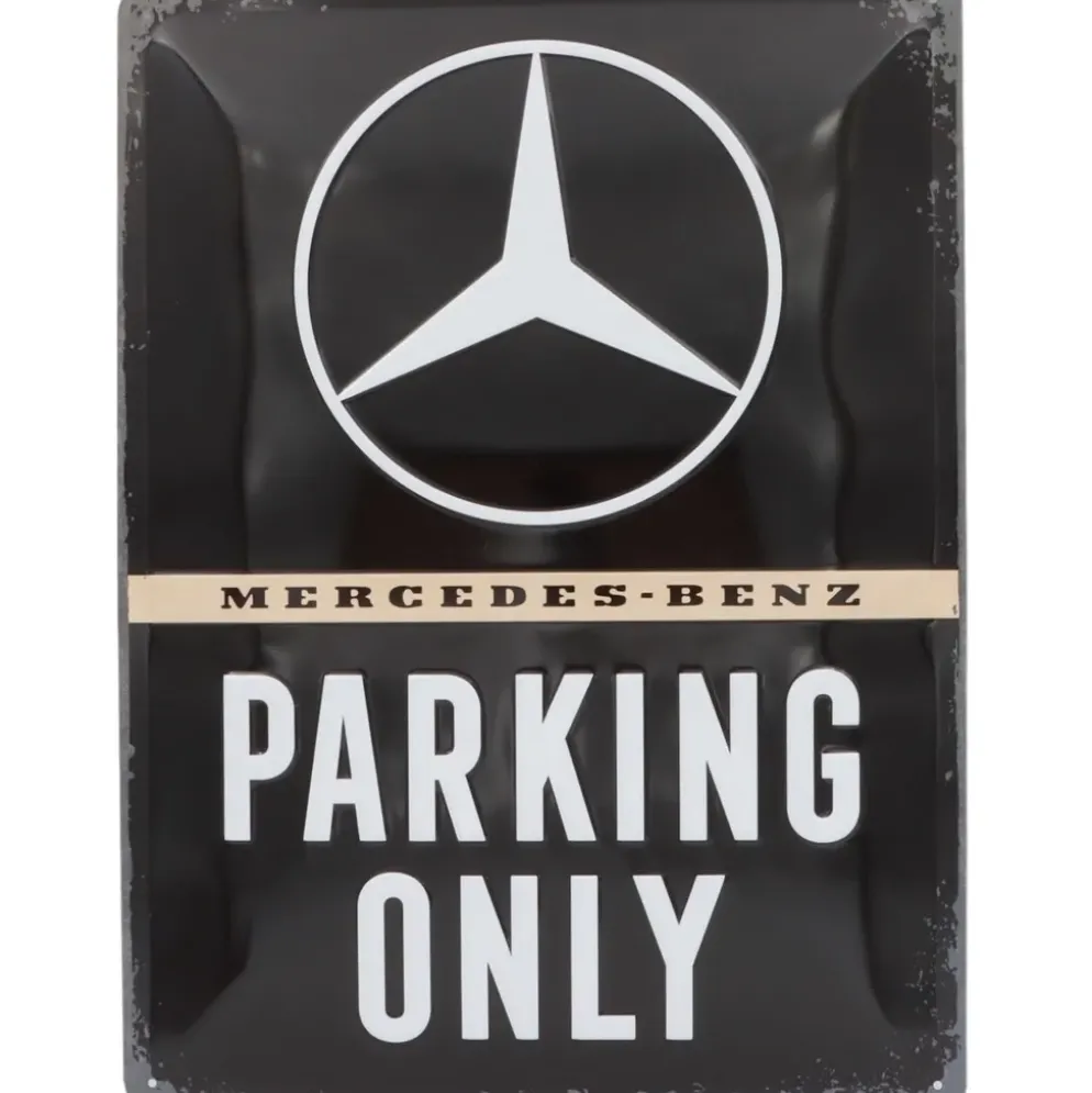 Mercedes-Benz - Parking Only - Plåtskylt - 30x40 cm
