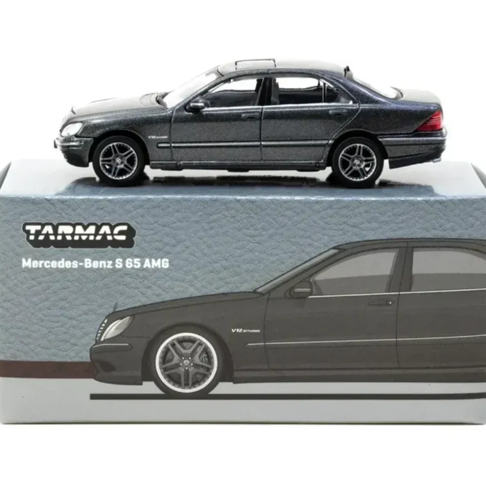 Mercedes-Benz S 65 AMG - Grå - Tarmac Works - 1:64