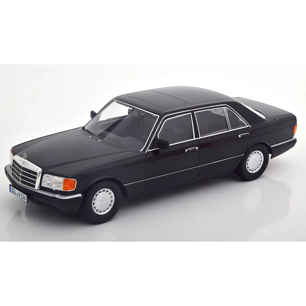 Mercedes-Benz S-Class W126 - 1985 - Svart - iScale - 1:18