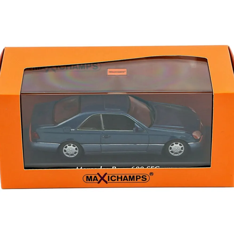 Mercedes-Benz 600 SEC (C140) 1992 - Blå - Minichamps - 1:43