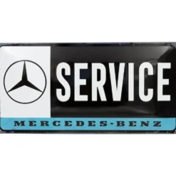 Mercedes-Benz - Service - Plåtskylt - 50x25 cm