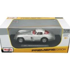 Mercedes-Benz 300 SLR Uhlenhaut Coupe - Silver - Maisto 1:18