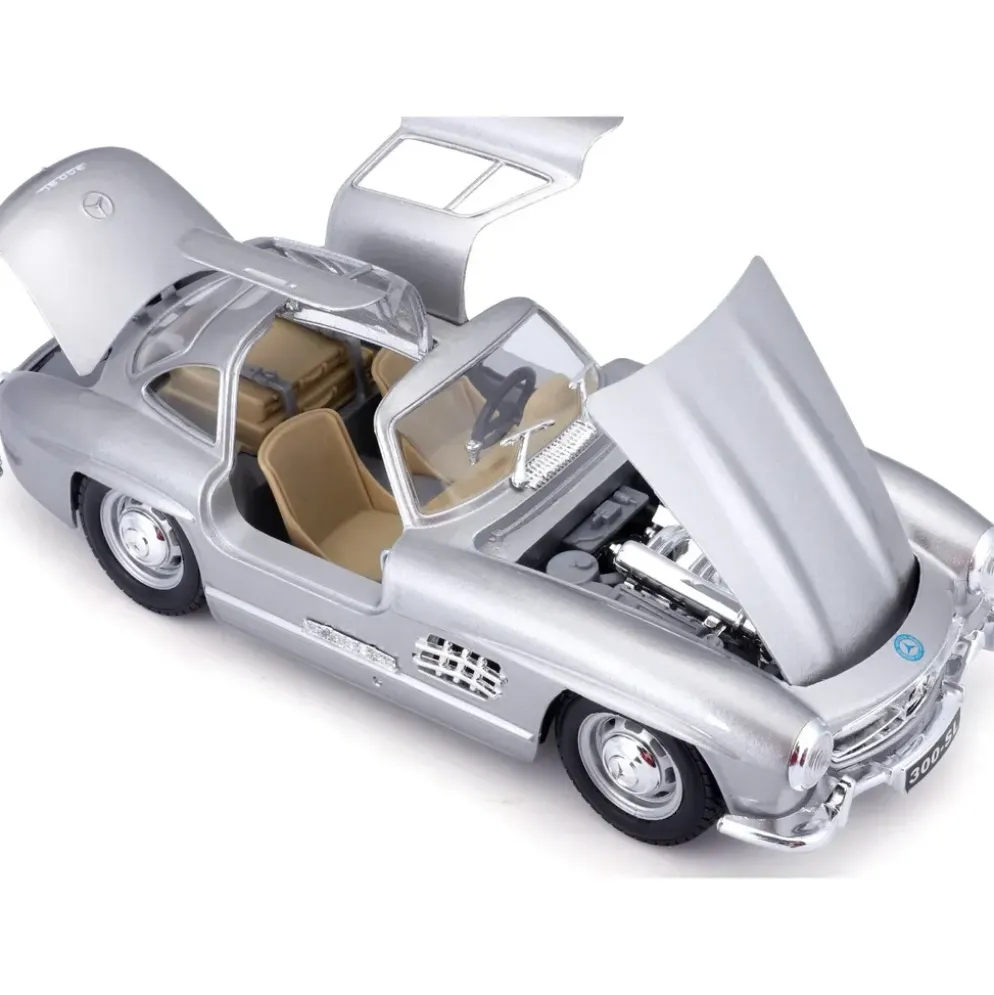 Mercedes-Benz 300 SL - 1954 - Silver - Bburago - 1:24