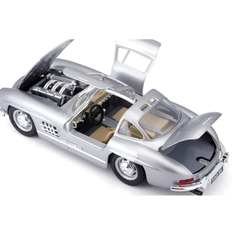 Mercedes-Benz 300 SL - 1954 - Silver - Bburago - 1:24