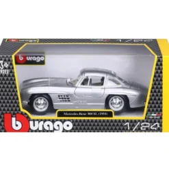 Mercedes-Benz 300 SL - 1954 - Silver - Bburago - 1:24